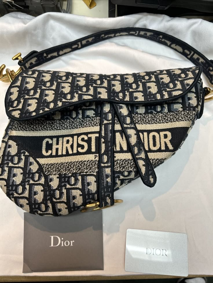 Christian dior saddle bag